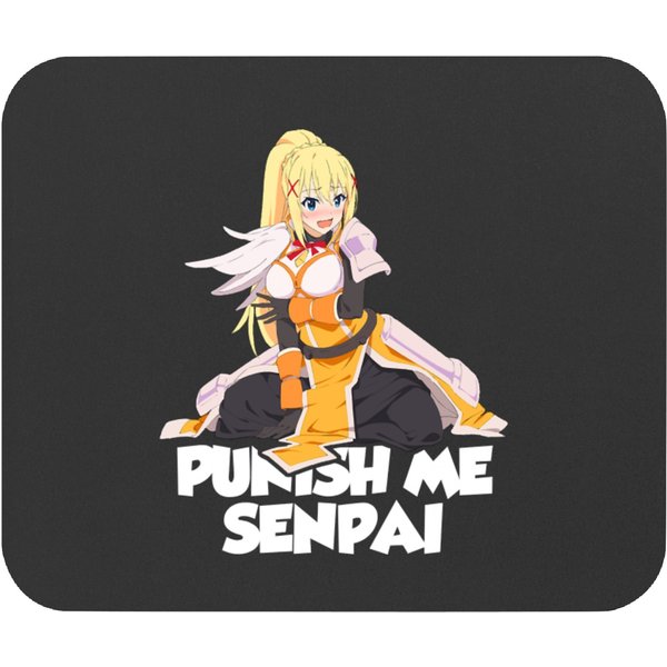 Darkness Konosuba Punish Me Senpai Drawing Mouse Pads-image