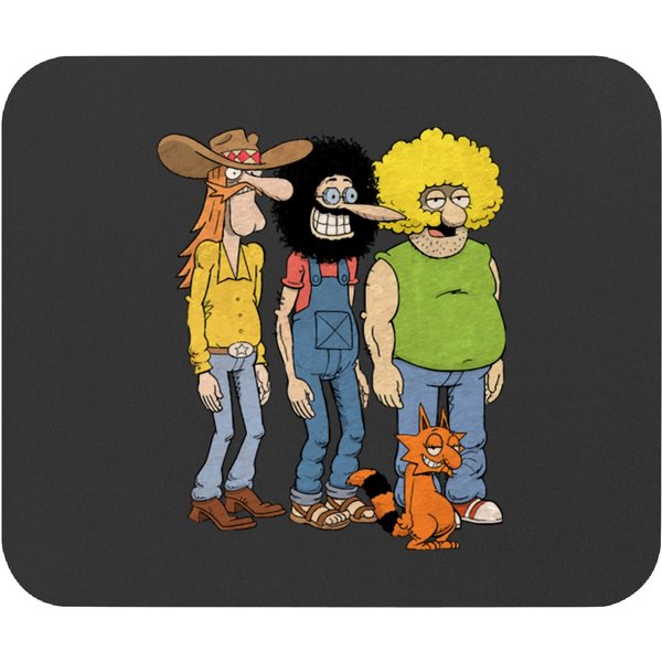 The Fabulous Furry Freak Brothers 1968 Mouse Pads