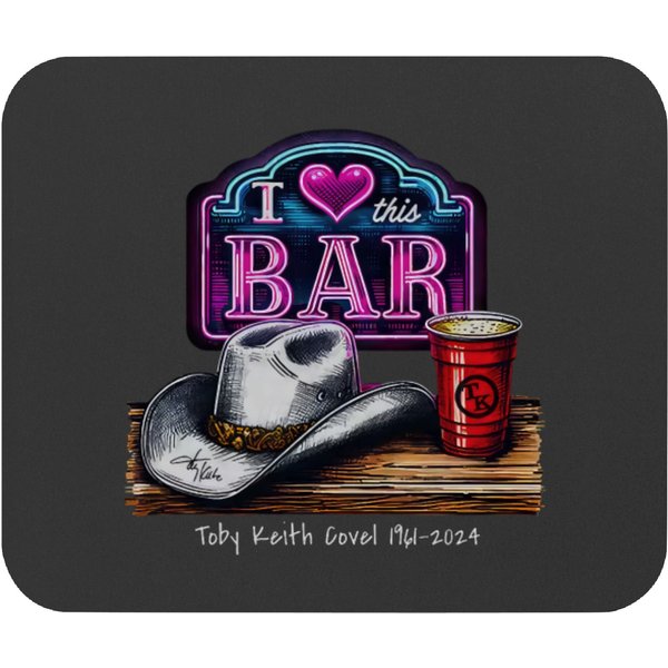 Toby Keith I Love This Bar 90s Mouse Pads