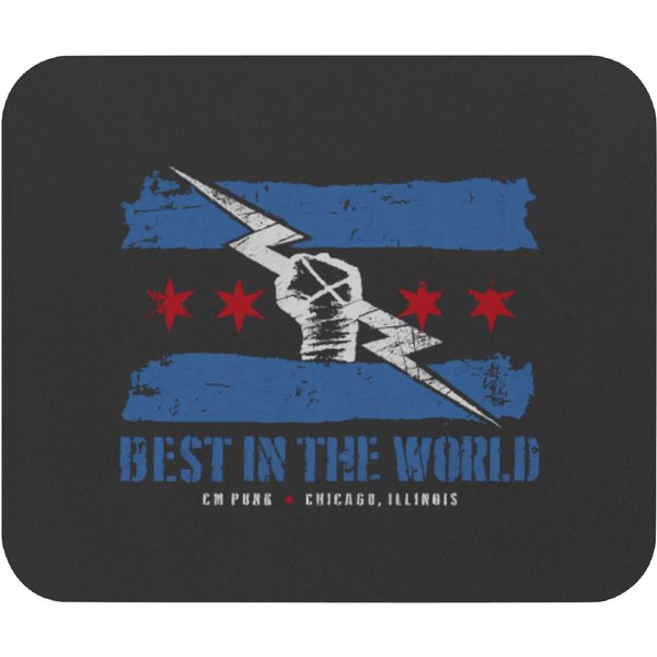 Cm Punk Logo Flag Mouse Pads-image