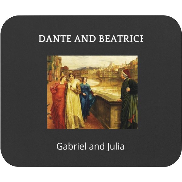 Love Relationship Of Dante And Beatrice Depicted In Gabriel's Inferno Mouse Pads-image