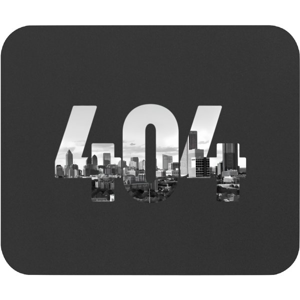 Atlanta 404 Area Code Skyline Atl Georgia Vintage Mouse Pads-image