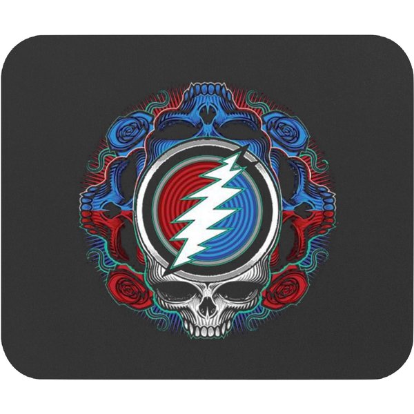 Grateful Rose Blue Dead Mouse Pads-image