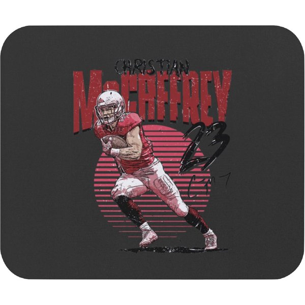 Christian Mccaffrey San Francisco Rise Mouse Pads