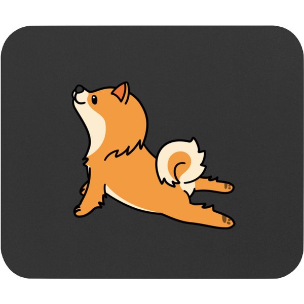 Pomeranian Yoga Mouse Pads