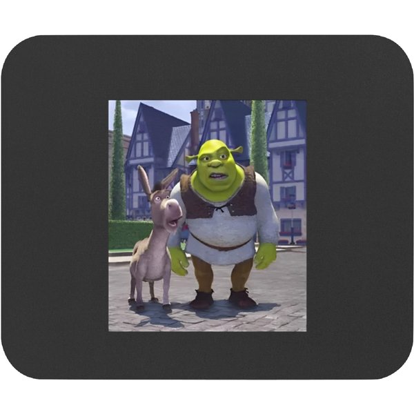 Shrek & Donkey Come To Duloc Mouse Pads-image