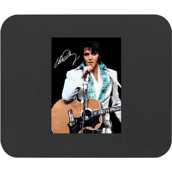Elvis Presley Singing With His Guitar Mouse Pads