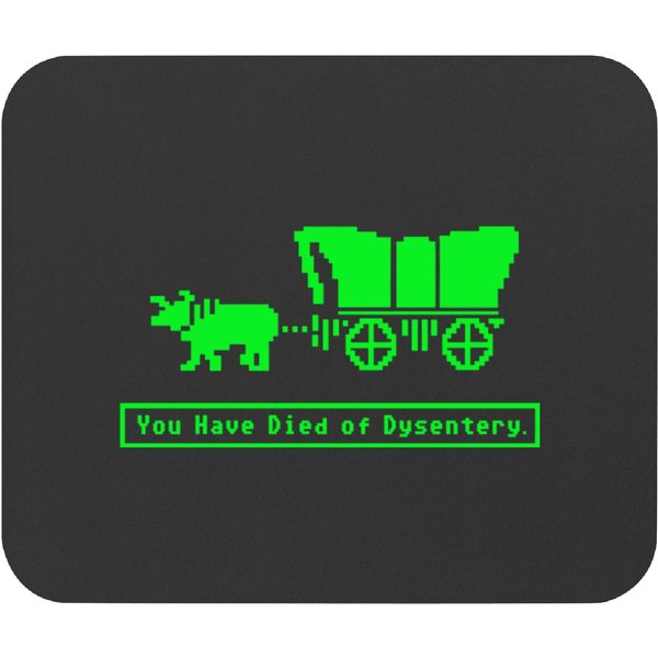 You Have Died Of Dysentery Oregon Trail - Oregon Trail - Mouse Pads-image