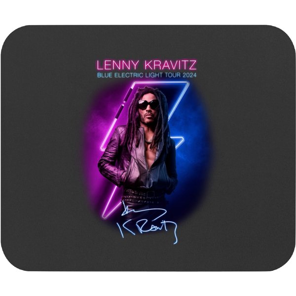 Lenny Kravitz Blue Electric Light Tour 2024 Mouse Pads-image