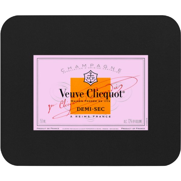 Champagne Veuve Rose Mouse Pads, Champagne Logo Mouse Pads