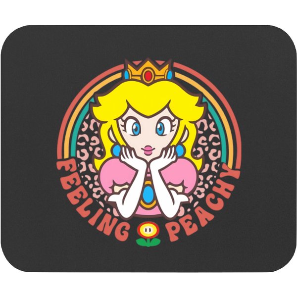 Princess Peach Mario Mouse Pads, Feeling Peachy Mouse Pads-image