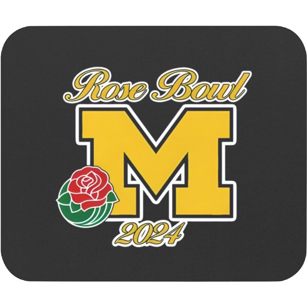 2024 Michigan Rose Bowl Shoulder Patch Mouse Pads
