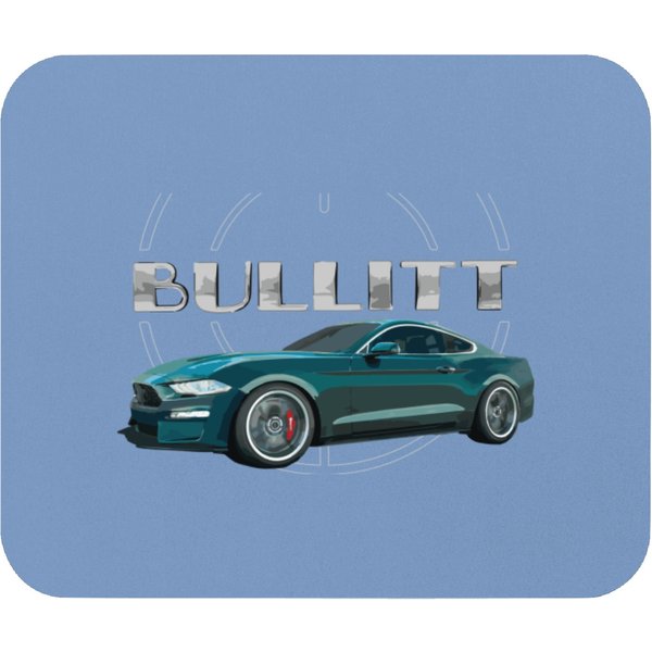 Bullitt Green Gt 50L V8 Classic Steve Muscle Car 83 Mouse Pads-image
