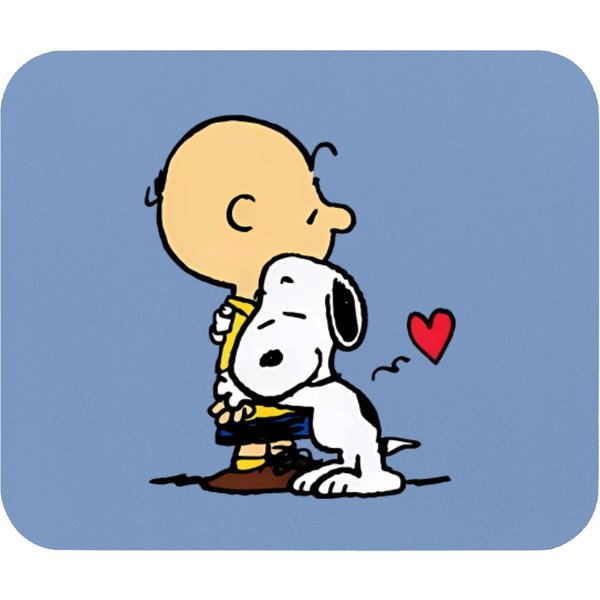 Charlie Brown And Snoopy Love Mouse Pads-image