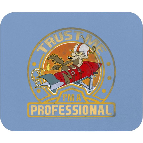 Wile E Coyote Trust Me I M A Professional Zip Mouse Pads-image