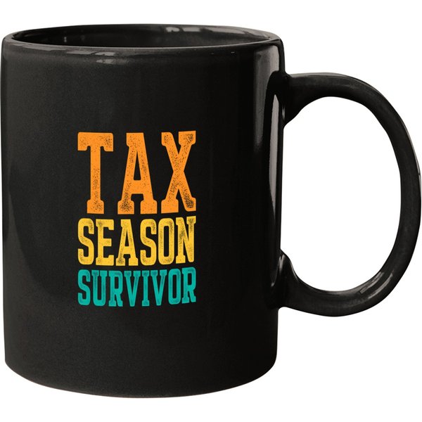 Tax Season Survivor Funny Tax Season Accountant Taxation T Mugs-image