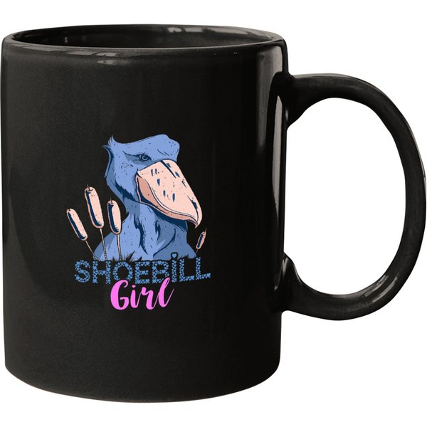Shoebill Girl African Stork Bird Mugs-image