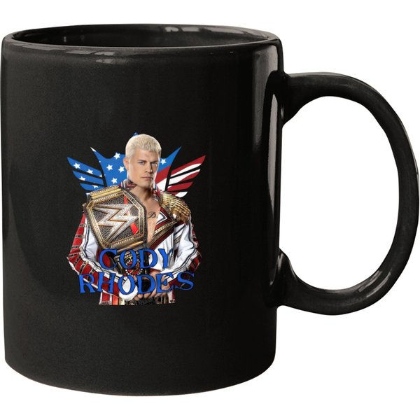 New Rare Cody Rhodes Men's Black Gift For Fans Unisex Mugs-image