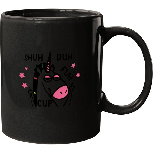 Shuh Duh Fuh Cup - Funny Unicorn Gifts With Stars Design 1966 Blue Premium Mugs-image