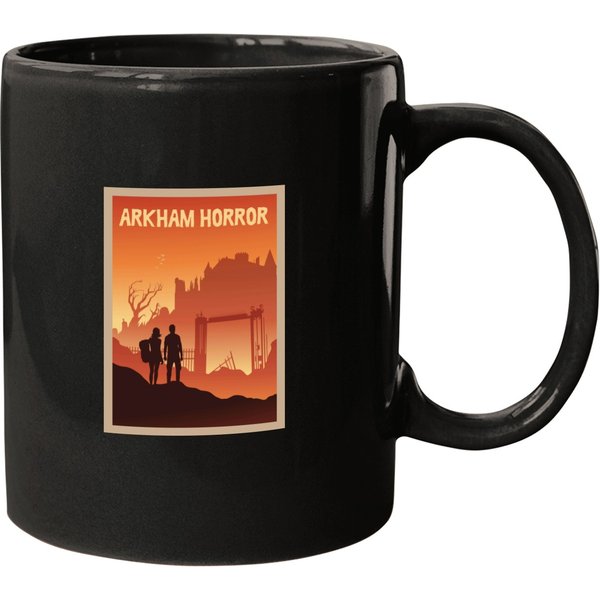Arkham Horror Board Game- Minimalist Travel Style - Gaming Art Mugs-image