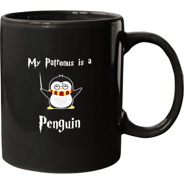 Penguin Bird My Patronus Is A Penguin Funny Idea For Book Lovers 86 Ice Ocean Mugs-image