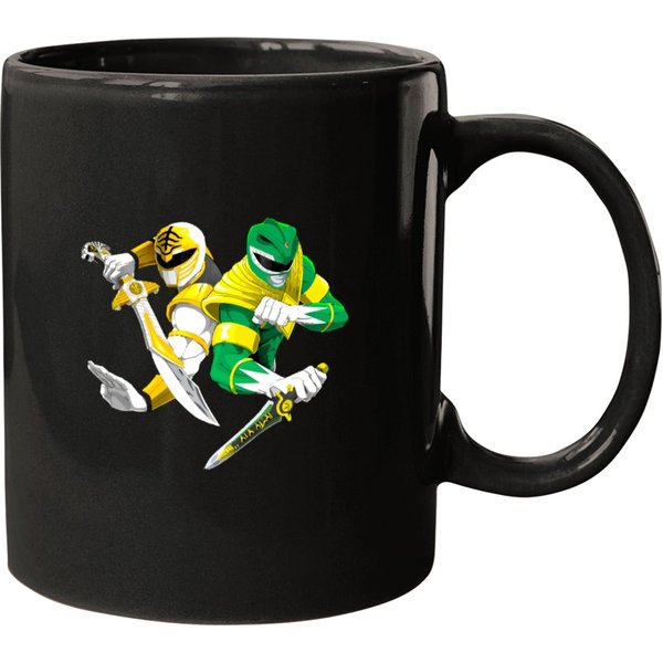 Green And White Power Rangers Mugs