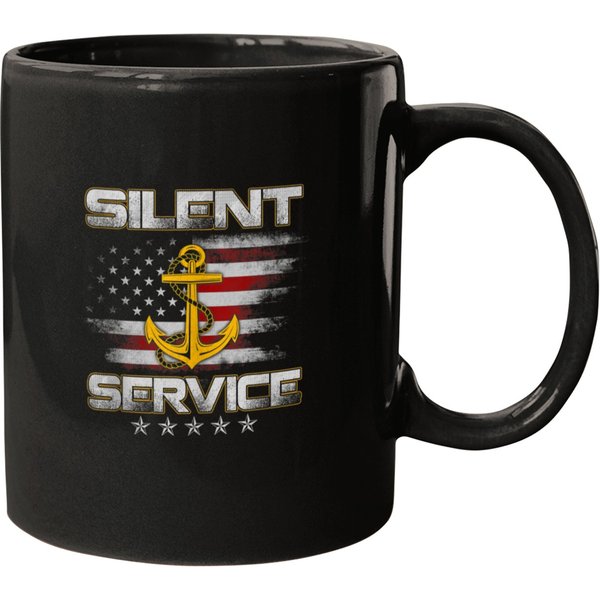 Us Submarine Veteran Silent Service Submariner American Flag Mugs