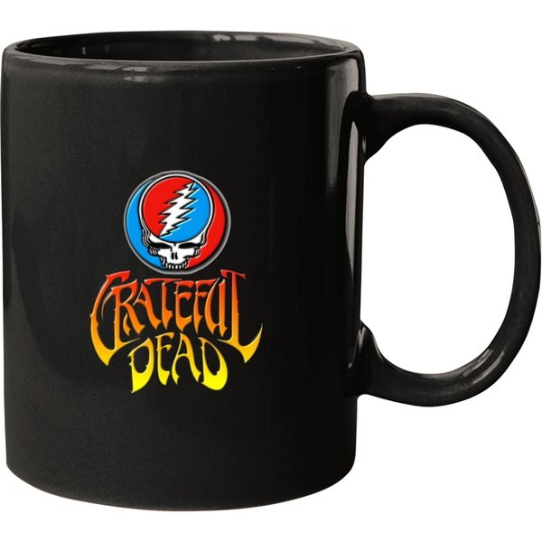Grateful Skull Lightning Dead Mugs-image