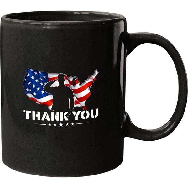Veteran Vets Patriotic American Flag Thank You For Your Service Veterans Mugs-image