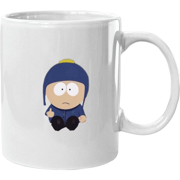 Craig Tucker Middlle Finger South Parkk Meme Mugs