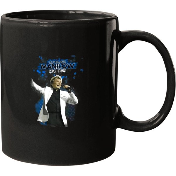 Vintage Barry Manilow Ultimate The Hits Black Tour Single Collection Mugs