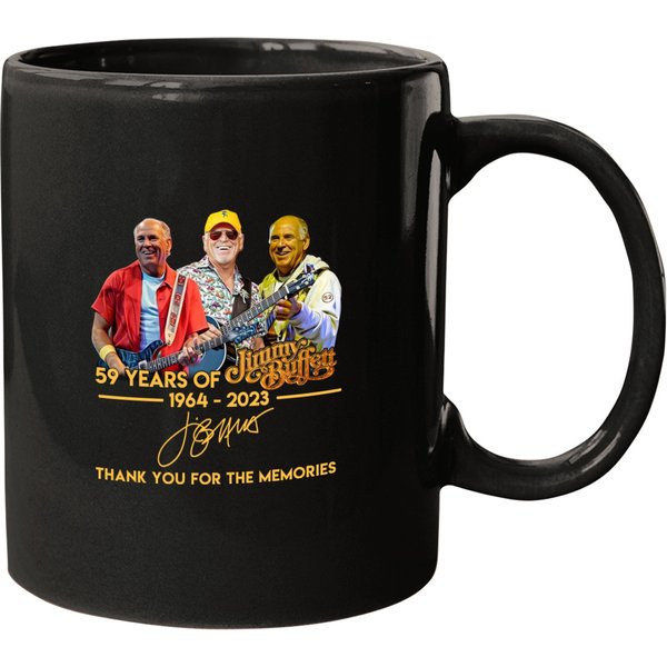 Vintage Jimmy Buffett 59 Years Anniversary 1964 - 2003 Mugs