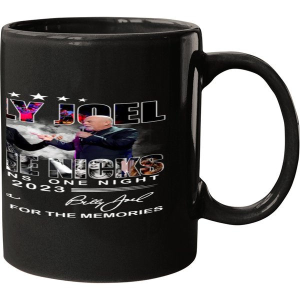 2023 Billy Joel Stevie Nick Two Icons One Night Mugs, Billy Joel Mugs-image