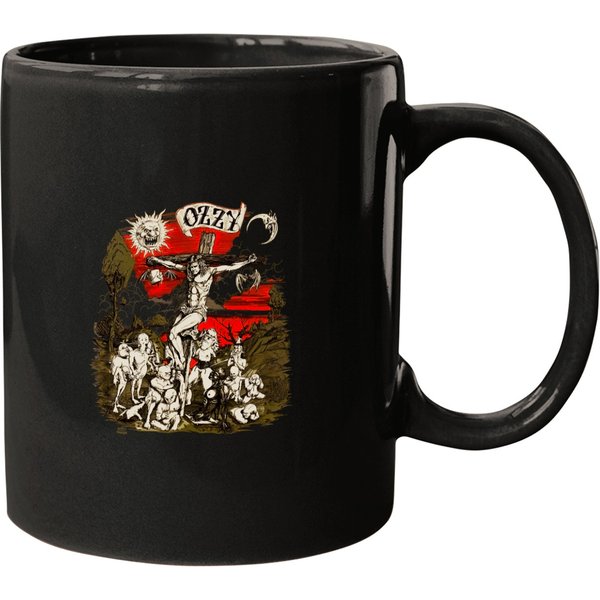Vintage Ozzy Osbourne "Crucifixion" Glow In The Dark Mugs-image