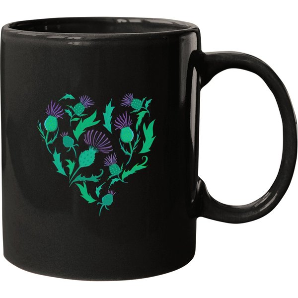 Scottish Thistle Heart - Scottish - Mugs-image