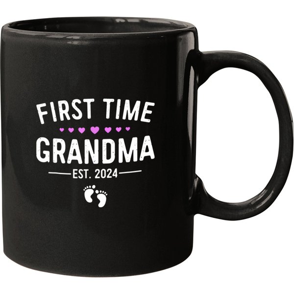 1St Time Grandma Est 2024 New First Grandma 2024 T Mugs-image