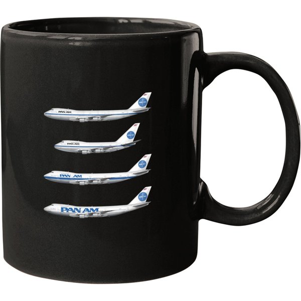The Original 747 Airline Pan Amversion Mugs