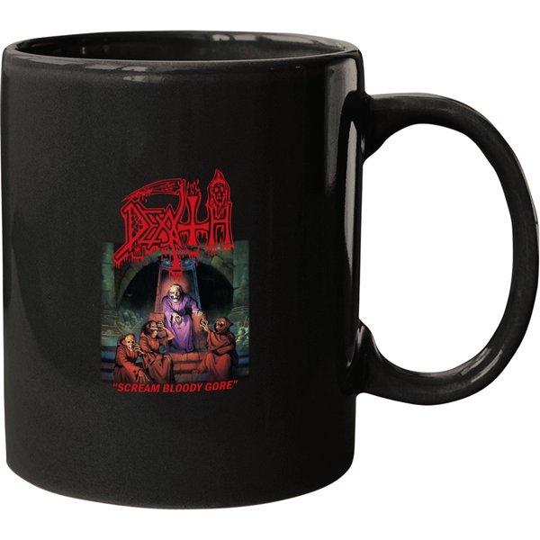 Death Band Mugs, Scream Bloody Gore Album, Death Metal Band Mugs-image