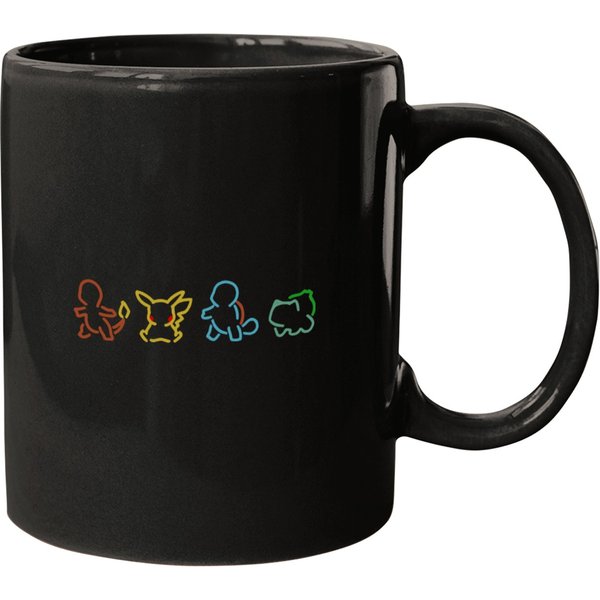 Color Pkm Silhouette Mugs, Pkm Lover Gift, Pika, Bulbasaur-image