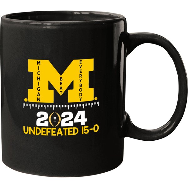 Michigan Wolvesrines Logo National Champions 2024 Undefeated 150 Mugs-image