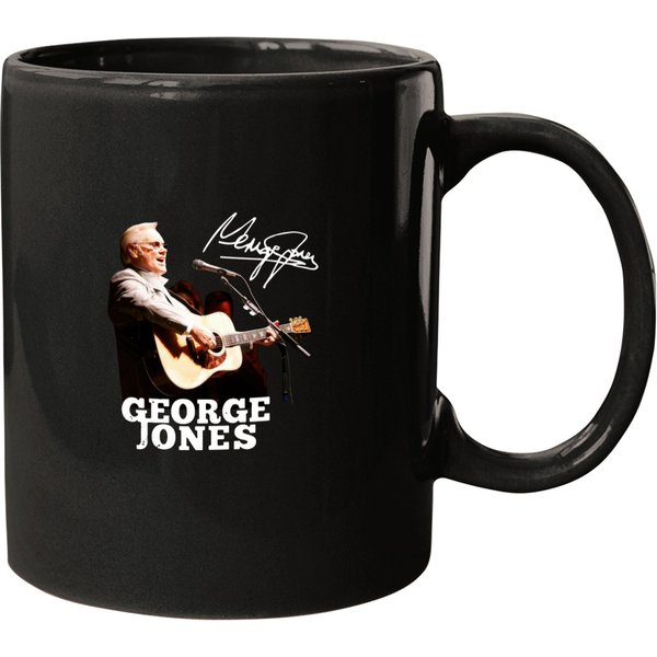 George Jones Signature Cotton Mugs Black-image