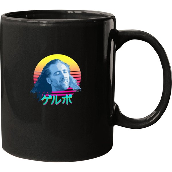 Vaporwave Nic Cage Mugs