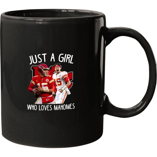 Kansas Just A Girl Who Loves Mahomes Mugs-image