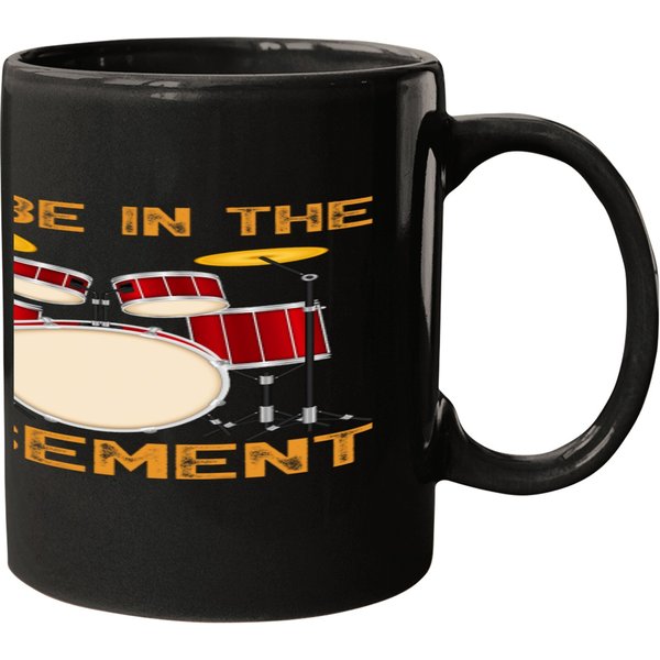 Funny Drummer Set Drummer Music Lover Ill Be In The Basement Mugs-image