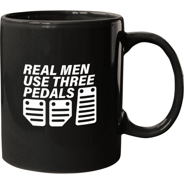 Real Men Use Three Pedals Mugs-image