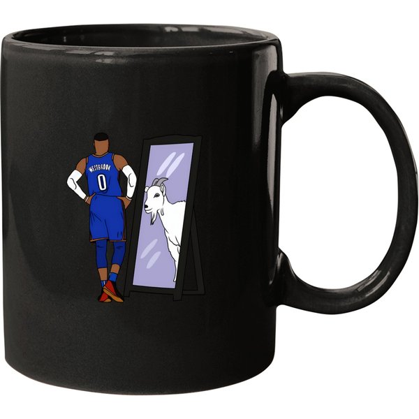 Russell Westbrook Mirror Goat Oklahoma City Mugs-image