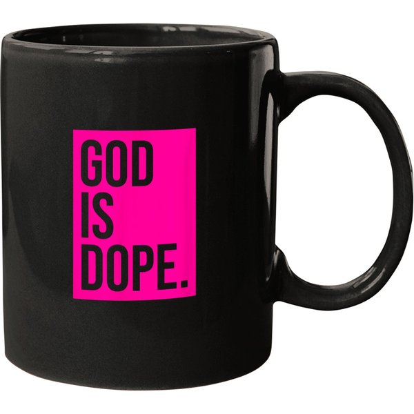 God Is Dope Pink Mugs-image