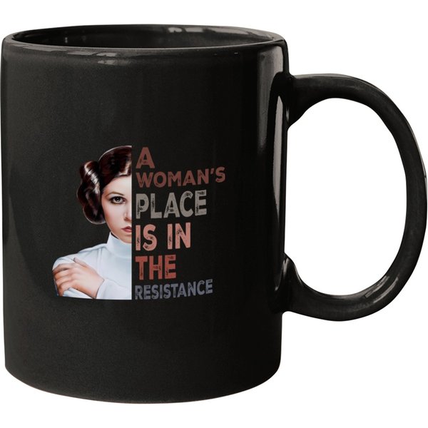 Princess Leia A Woman's Place Is In The Resistance Mugs-image