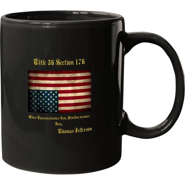 American Flag Distress Upside Down Thomas Jefferson Patriot Mugs-image