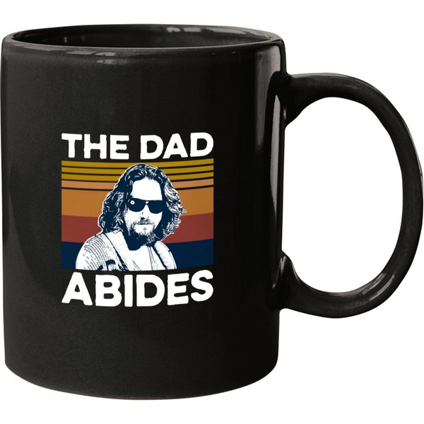 The Big Lebowski The Dad Abides Vintage Mugs, The Big Lebowski Shirt-image